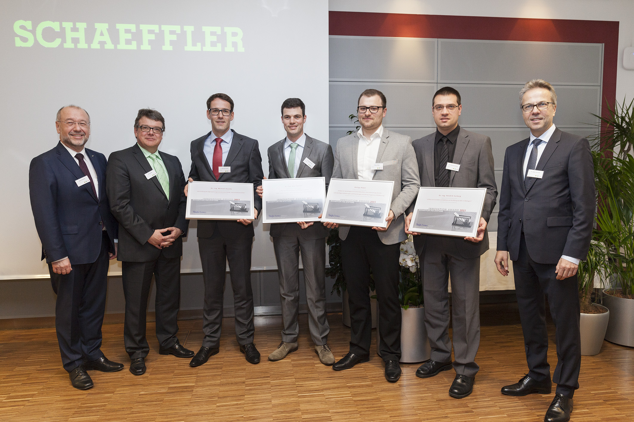 舍弗勒FAG基金會(huì )頒發(fā)2015創(chuàng  )新獎